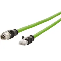 Metz Connect Verbindungsleitung M12 ST-RJ45 ST 8-pol X-kodiert gerade-gerade