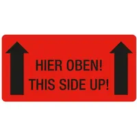 Eichner Warnetiketten 9220-00081-004 Rot 100,0 x 50,0 mm 250