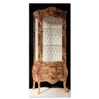 Casa Padrino Barock Vitrine Leopard - Möbel Leo Optik