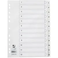 Q-Connect Register 1-12, A4, weiß