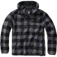 Brandit Textil Teddy Worker Jacke Black / Grey L