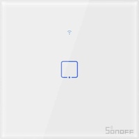 Sonoff T0EU1C-TX touch Wi-Fi wireless Wall Switch weiß, 1-fach,