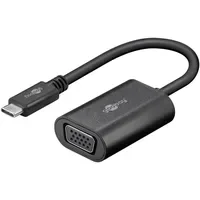 Goobay USB-C auf VGA Adapter [USB-CTM, VGA-Buchse (15-polig).
