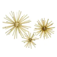 Casa Padrino Luxus Designer Deko 3er Set Messing -