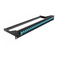 DeLock 43383 LWL-Patchpanel 24 Port SC Simplex aqua