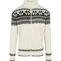 Brandit Textil Brandit Cardigan Norweger Strickjacke weiß, Größe XL