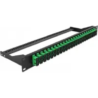DeLock 19? LWL Patchpanel 24 Port SC Duplex grün