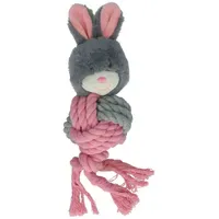Bunny Puppy Crunchy Ropey Ball grau/rosa