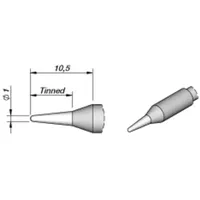 Jbc Lötspitze Rundform, gerade Spitzen-Größe 1.0 mm Inhalt 1