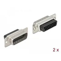 DeLock D-Sub HD 26 Pin Crimp Stecker, Metall, 2