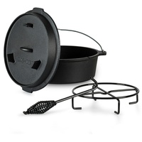 Klarstein Guernsey Premium Dutch Oven 6.0 BBQ-Topf Gusseisen Größe