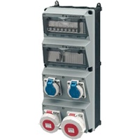 Mennekes Steckdosen-Kombination 4 St. Blau