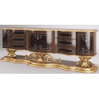 Casa Padrino Luxus Barock Sideboard Braun / Antik Gold