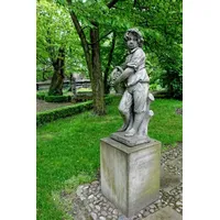 Casa Padrino Jugendstil Skulptur Junge mit Korb Antik Stil