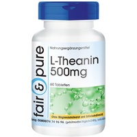 Fair & Pure L-Theanin hochdosiert 500mg, 60 Tabletten, Aminosäure,