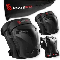 SKATEWIZ Knieschoner Kinder Schoner Inliner - Protektoren Set [6er]