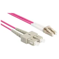 DeLock 87917 Glasfaser LWL Anschlusskabel 2m Violett [1x LC-Stecker