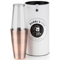 Buddy's Bar Boston Cocktailshaker, in Transparent, Maße: 9,5x9,5x30 cm