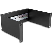 DeLock (10") Hutschienenpanel 2 HE schwarz