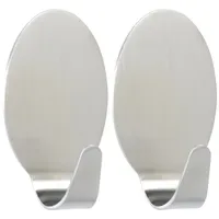 Wenko Maxi-Wandhaken Edelstahl Matt 2er-Set