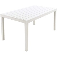 PROGARDEN Rechteckiger Gartentisch, Polypropylen, Lattenrost, Made in Italy, 138
