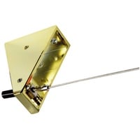 BestLivings Seilspanngarnitur (Dreieck Gold Messing) Decke zu Decke 5m,