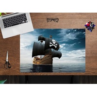Cover-your-desk Schreibtischunterlage für Kinder und Erwachsene Piratenschiff aus hochwertigem