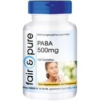 Fair & Pure PABA 500mg, 120 Tabletten, Para-Aminobenzoesäure, Vitamin