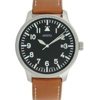 ARISTO Fliegeruhr, Quarz, Stahl, Ref. 3H84