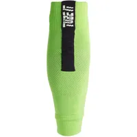 Uhlsport TUBE IT Fußball Sleeve-Stutzen flash grün/schwarz 41-44