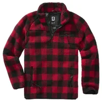 Brandit Textil Teddy Troyer Jacke Red / Black S