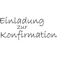 Brunnen Motivstempel Einladung zur Konfirmation'