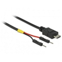 DeLock USB Stromkabel Micro-B auf 2 x Pfostenstecker einzeln