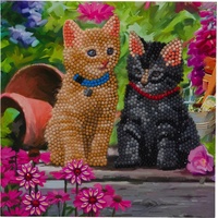 Craft Buddy Crystal Art Katzenfreunde 18 cm x 18