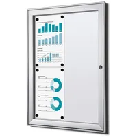 Showdown® Displays Schaukasten S B1 alu 4x DIN A4