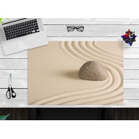 Cover-your-desk.de Schreibtischunterlage – “Zen Garten mit Stein im Sand“