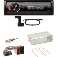 Pioneer MVH-130DAB Digitalradio USB Einbauset für Renault Clio 1