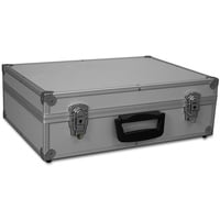 GORANDO GORANDO® Transportkoffer silber Alurahmen 440x300x130mm Werkzeuge,