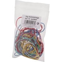 WIHEDÜ Gummiband Wihedü 510.123 Gummiringe - farbig sortiert, 10g