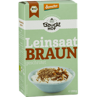 Bauckhof Gold-Leinsaat geschrotet glutenfrei bio