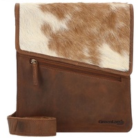 GREENLAND Nature Natural Combination Umhängetasche Leder 26 cm braun