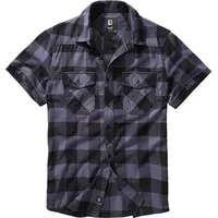 Brandit Textil Brandit Checkshirt kurzarm schwarz/grau, Größe S