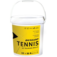 Dunlop Tennisball Training gelb 60er inkl. Eimer - für