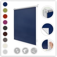 Lichtblick Thermo-Rollo Klemmfix 50 x 150 cm blau