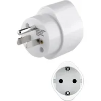 Goobay Netzadapter US/Japan, 3 polig Weiß - Schutzkontaktbuchse (Typ