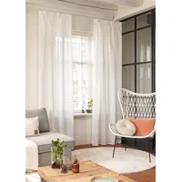 ELBERSDRUCKE Hometime 00 Fertigdekoration, Polyester, weiß, 255 x 140