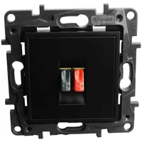 Legrand Lautsprechersteckdose schwarz Niloe Step 863585