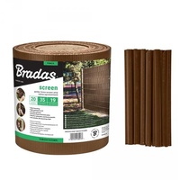 Bradas Zaunband 19cmx35m braun Zaun- Palisadenband Sichtschutz Lärmschutz BRADAS