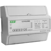 F&F 3-Phasen Stromzähler MID Drehstromzähler Zähler LE-03d F&F LE-03D