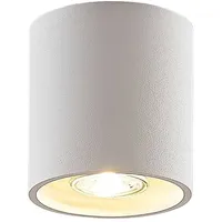 LINDBY Parvin Aluminium-Downlight, rund, weiß